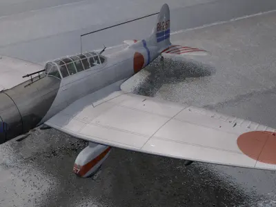 Aichi D3A1 Val 3D model