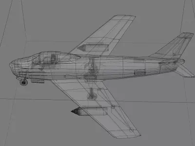 North American F 86 Sabre Free 3D model