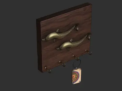 Key Holder Fish 3D model