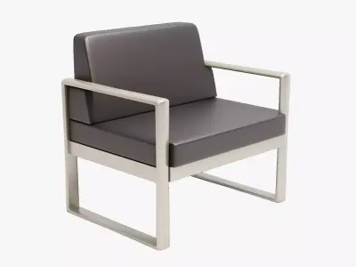 Waiting Room Office Chair 3D model