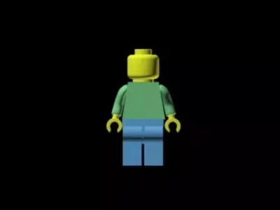 lego1 lego man Low-poly 3D model
