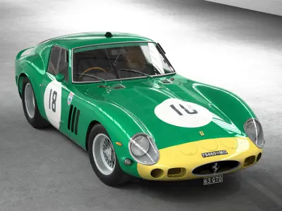 Ferrari 250 GTO - 3767 GT - No Engine 3D model