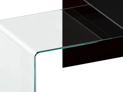 Table Basse 110 X 50 Cm Verre BURANO 3D model