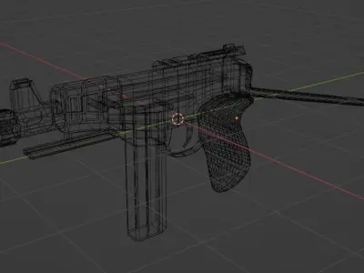 OTs-9 from Call of Duty Cold War 3D Model Low-poly 3D model