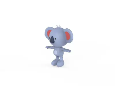 Character014 Ratel Animal  Low-poly 3D model