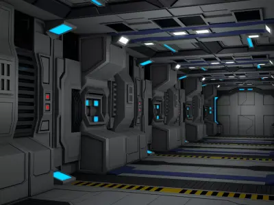 Sci Fi Corridor Interior  3D model