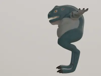 Reptile Monster Free low-poly 3D model