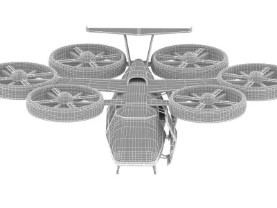 Flying Taxi Bell Nexus 3D model