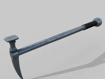 War hammer Low-poly 3D model