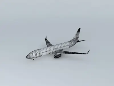 Boeing 737800 Template Free 3D model