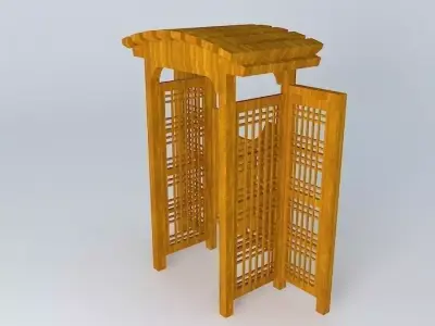 Arbor and Fence Improved Top Free 3D model
