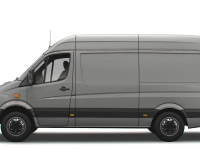 Mercedes Benz Sprinter Van L2H2 2008 3D model