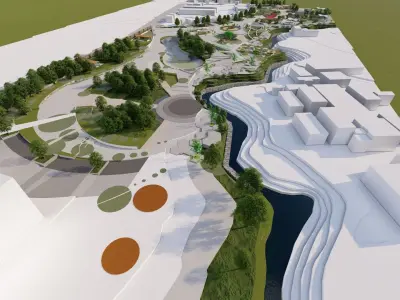 Master park-public park-Private Park Landscape 3D model