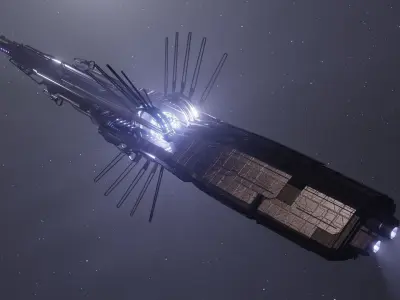Scifi Alien Ship 3D model