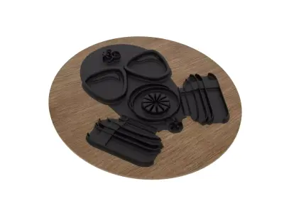 Radiation Mask Medallion 3D print model