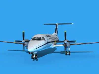 Embraer EMB120 Air Littoral 3D model
