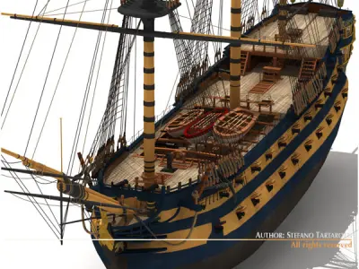HMS Leopard 3D model
