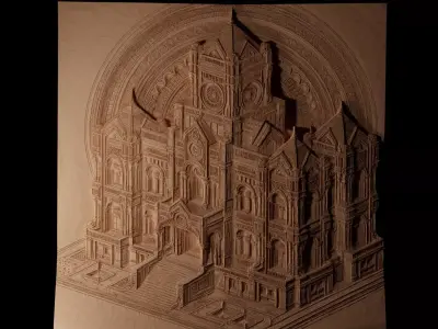 building CNC 3d Print High Relief Sand Casting 3D print model