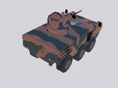 Iveco Guarani VBTP MR UT-30 EB Low-poly 3D model