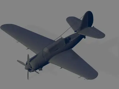SB2C-4 Helldiver 3D model