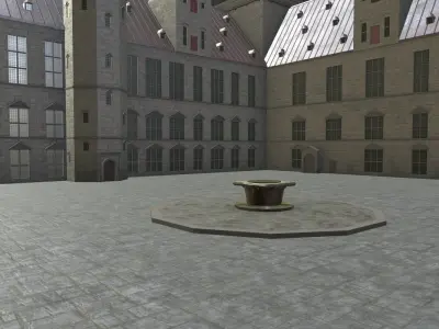 Kronborg Castle Low-poly 3D model