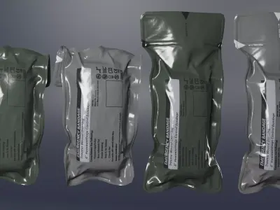 T3 Military Emergency Bandage Low-poly 3D model