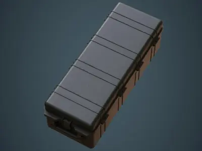 Military Case 4B Low-poly 3D model