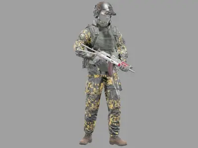 FSB Operator Low-poly 3D model