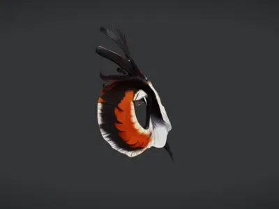 Owl Mask Low-poly 3D model