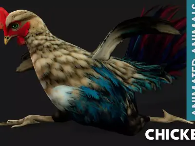 Chicken A4 Free 3D model