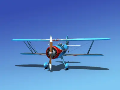 Waco YMF-5 V07 3D model