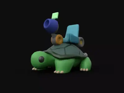 GunBound Turtle 3D model