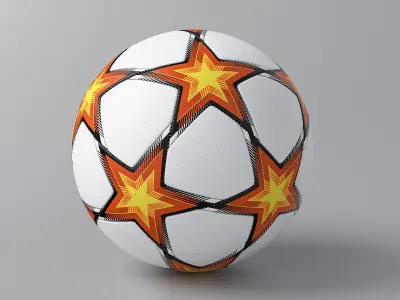 Soccer Ball Stars Shifted 3D model