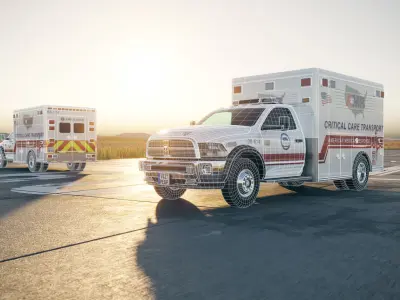 Ambulance truck 3D model