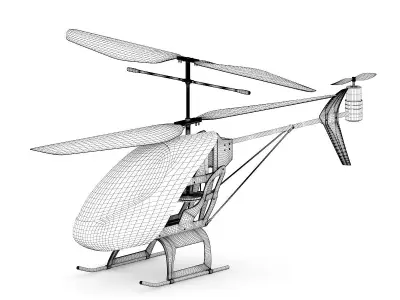 RC Helicopter 3D model