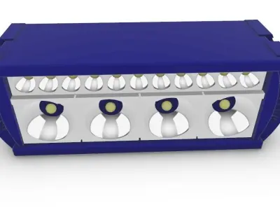 Carelo led Low-poly 3D model