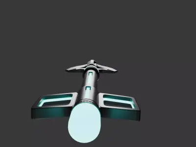 Sci-Fi Black Arrow 3D model