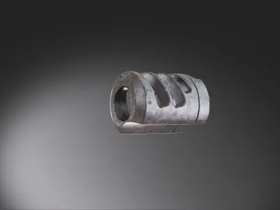 muzzle brake crew station 3D model