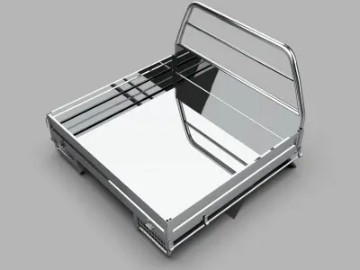 Generic Metal Cargo Platform Low-poly 3D model