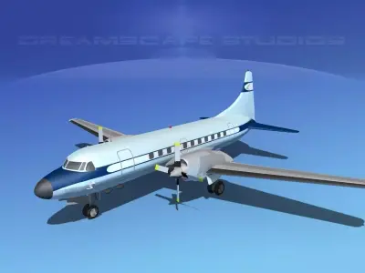 Convair CV-580 Corporate 8 3D model
