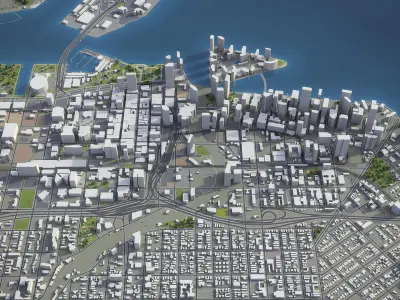 Miami - city and surroundings 3D model