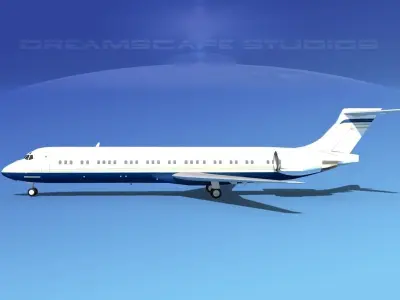 McDonnell Douglas MD-87 Corporate 14 3D model