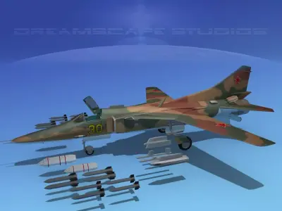 Mig-27 Flogger V09 Russia 3D model