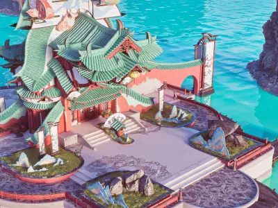 Fans Shop - UE5 Environment Kit 3D model