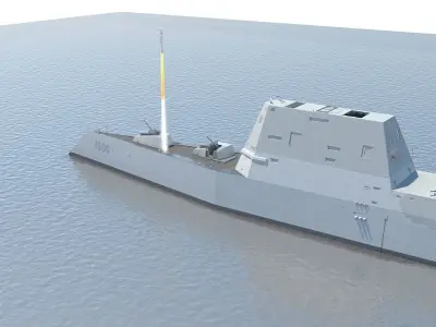 Zumwalt DDG-1000 3D model