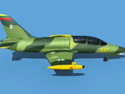 Aero Vodochody L-39C Albatross Lithuania 1 3D model