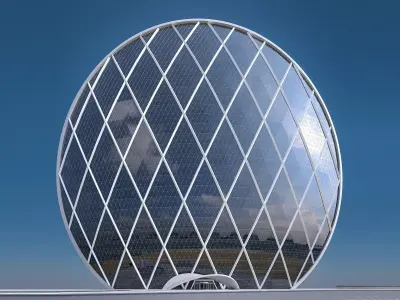 Aldar Headquarters Building Low-poly 3D model