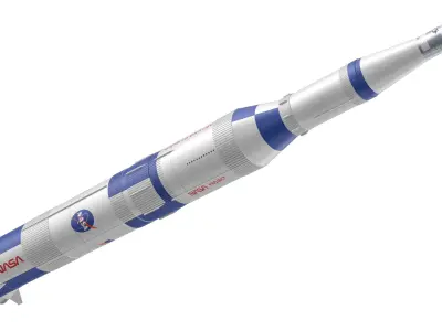 Saturn V Rocket 01 3D model