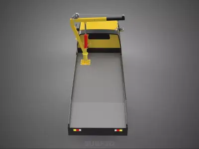 ROADSIDE SERVICE TOW TRUCK OVERHEAD REAR RECOVERY LIFTING CRANE 3D model