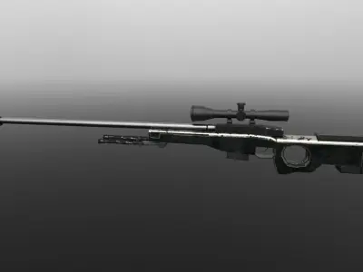 Modern weapon small set 3D model